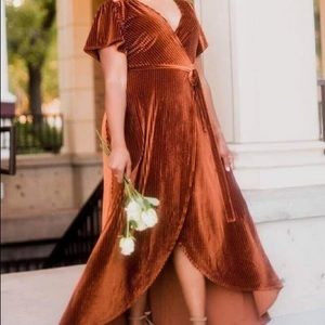 Baltic Born rust wrap dress